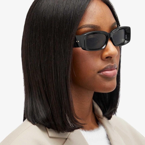 NEW GUCCI GG1528S 001 SQUARE BLACK GREY WOMEN SUNGLASSES GUCCI - Picture 1 of 13